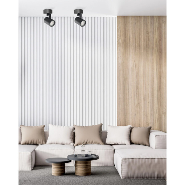 Светильник поворотный, спот Goldlux 328687 Lynx GU10 1x10W IP20 черный - фото №1