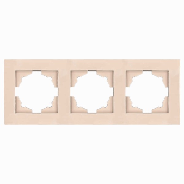 Рамка ELBI VEGA Colorline латте 3-на (510-014110-227)