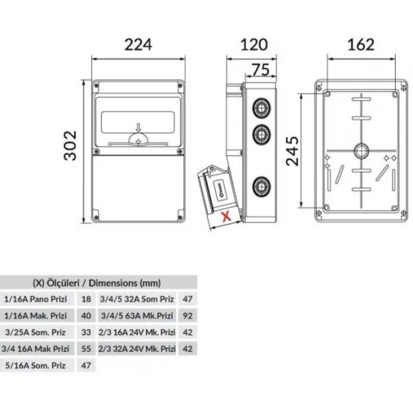 Пустий комбі-бокс Bemis BD2-6000-0000 220x300x120 IP66 (5.4.1.97224) - фото №1