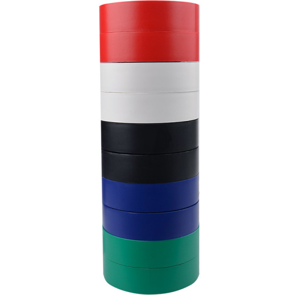 Набор изолент №1 Аско-Укрем 0,13x19мм/20м 10шт 2 черные+2 синие+2 красные+2 зеленые+2 белые (A0150020019) - фото №1