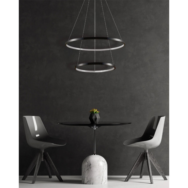 Подвесной светильник, люстра Goldlux 329172 Lea 2 Led 2x35W 4000K 4600Lm IP20 Черный - фото №3