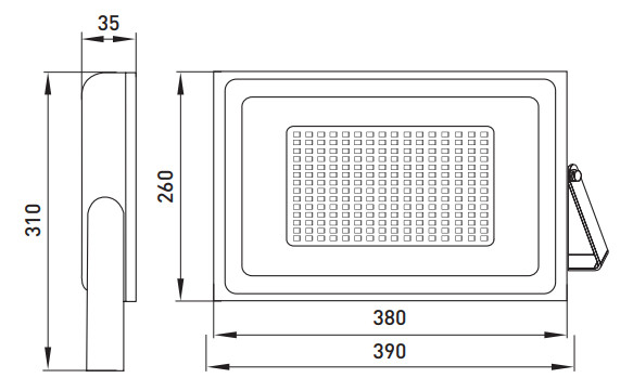 Світлодіодний прожектор E.Next e.LED.flood.stand.200.6000 200Вт 6000К - фото №3