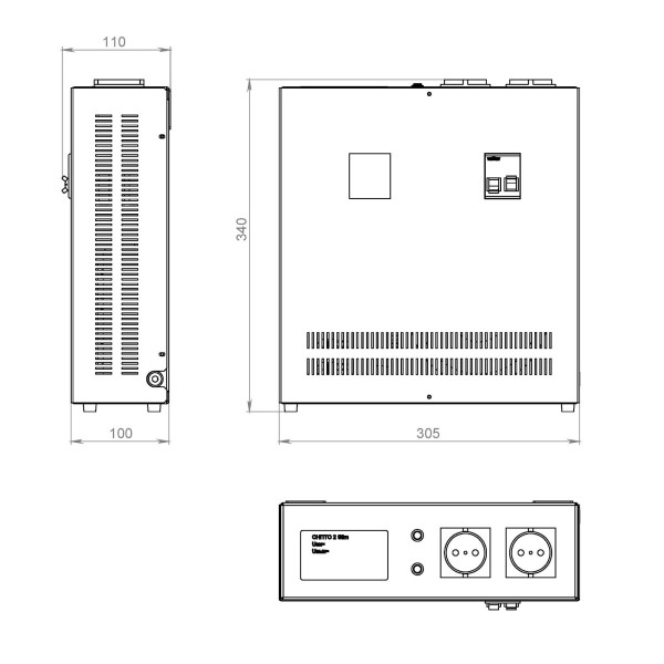 Стабилизатор напряжения Volter -2птс, 2,2кВт - фото №2