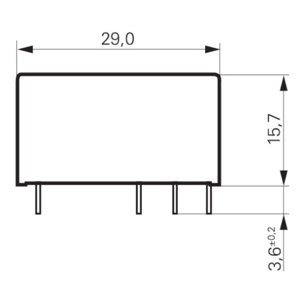Силове реле Schrack RT314524 24B AC 16А - фото №3
