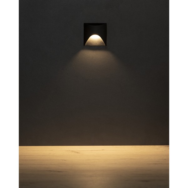 Светильник для подсветки лестницы/коридора Kanlux 39127 Exin LED 1x2.5W 3000K 50Lm IP65 черный - фото №1