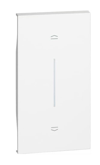 Клавиша для выключателя жалюзи Bticino Living Now KW05M2 на 2 модуля (белая)