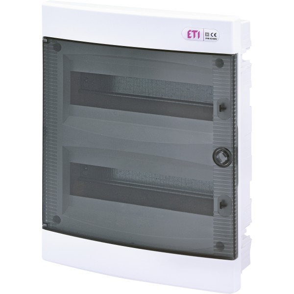 Вбудований щиток ETI 001101012 ECМ 24PT 24 М з прозорими дверцятами - фото №1