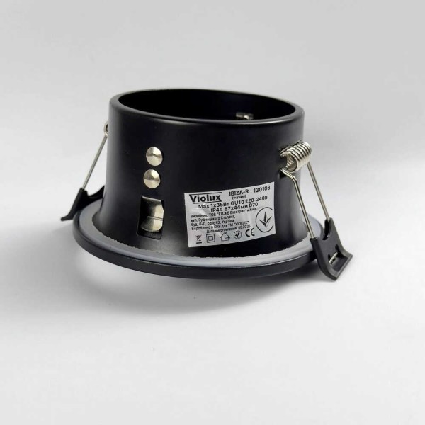 Светильник точечный Violux IBIZA-R GU10 IP44 черный ( 130108 ) - фото №4
