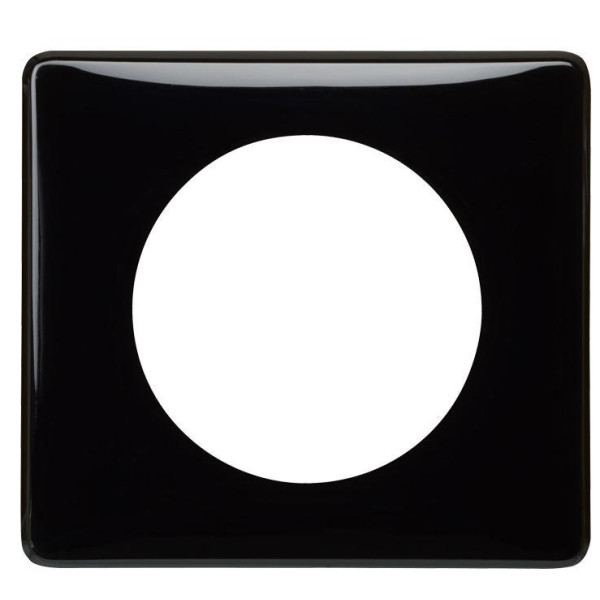 Однопостовая рамка Legrand Celiane (066681) (черный лак)