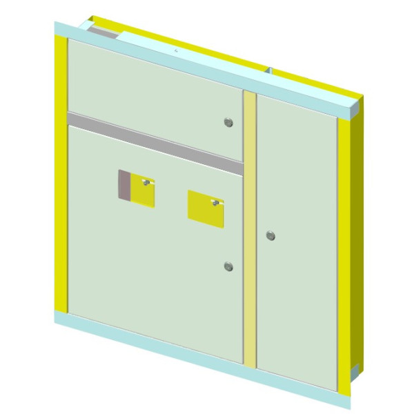 Цільнокорпусний поверховий щит, що вбудовується, Білмакс Б00022719 ЩЕ-7ст 02 зі слаботочним відсіком - фото №3