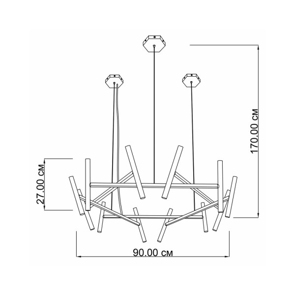 Люстра Imperium Light 2872490.05.05 Midnight - фото №2