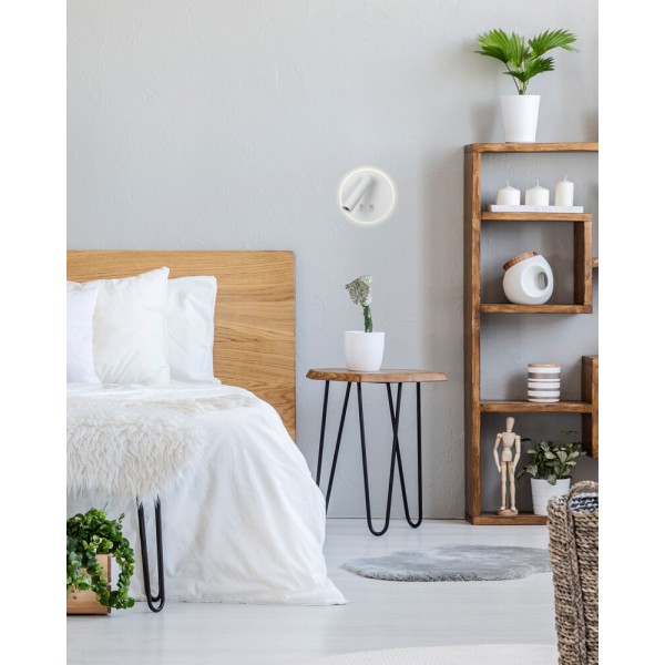 Бра, настенный светильник Italux WL-53742-1-WH Furla LED 2x8W 3000K 516Lm IP20 белый - фото №4