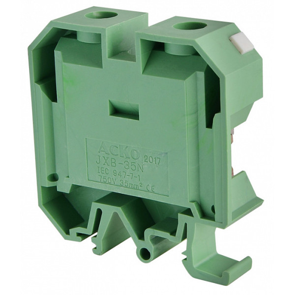 Клеммник Аско-Укрем JXB 35/35 зеленый (A0130010020) - фото №2