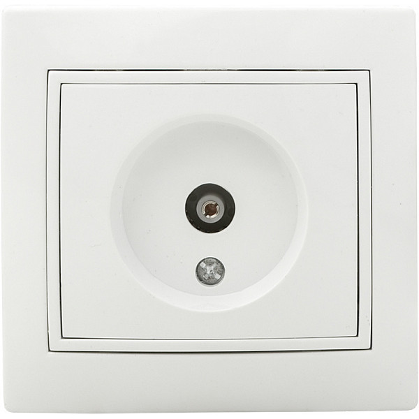 Телевизионная розетка Аско-Укрем Fl TV (РВtvсб-1-Fl-W) - фото №1