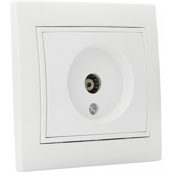 Телевизионная розетка Аско-Укрем Fl TV (РВtvсб-1-Fl-W) - фото №3