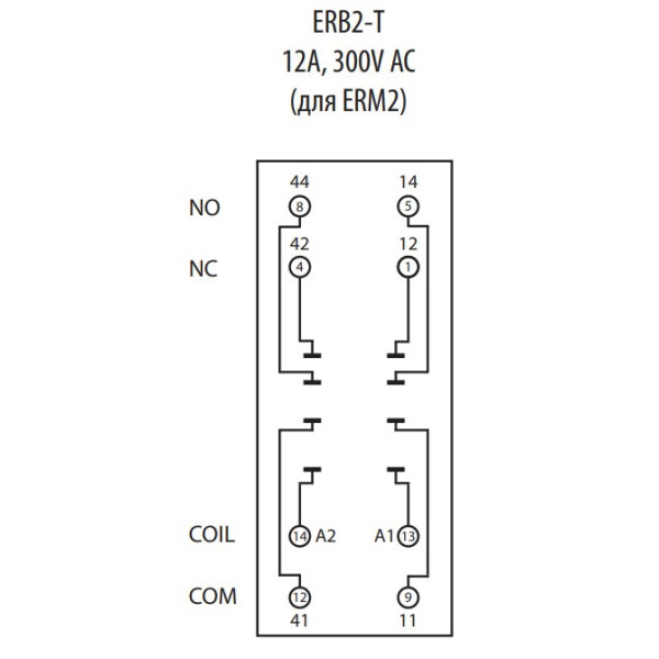 Цоколь ETI 002473012 ERB2-T тип Т (для ERM2) - фото №1