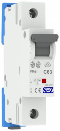 Однополюсный автомат SEZ 61 C 63A (PR61C63А)