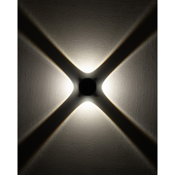 Вуличний світильник Nowodvorski 9115 Patras LED 4x1W 3000K 320Lm IP54 чорний - фото №2