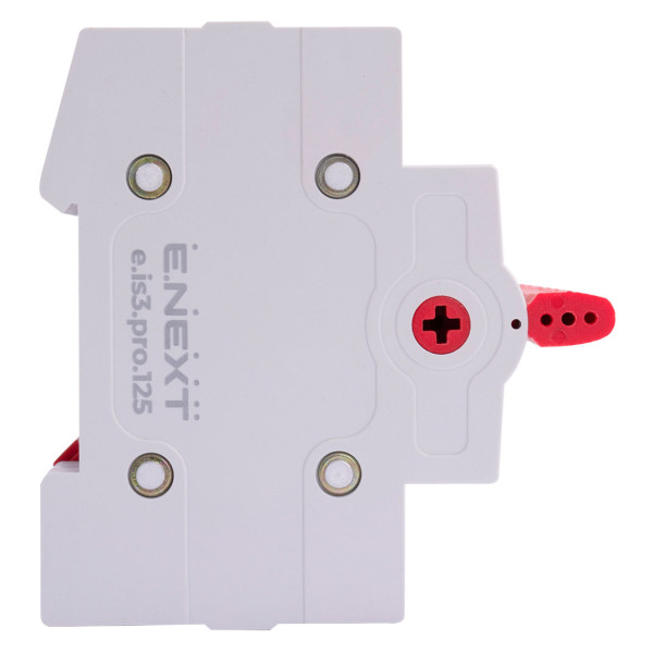 Вимикач навантаженння E.Next e.is3.pro.4.125 на три положення 4р 125А (p008032) - фото №2