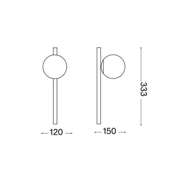 Бра, настінний світильник Ideal Lux 328478 Binomio G9 1x4W IP20 білий - фото №1