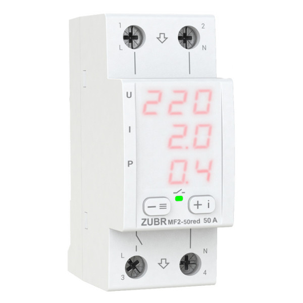 Реле напруги ZUBR MF2-50 red