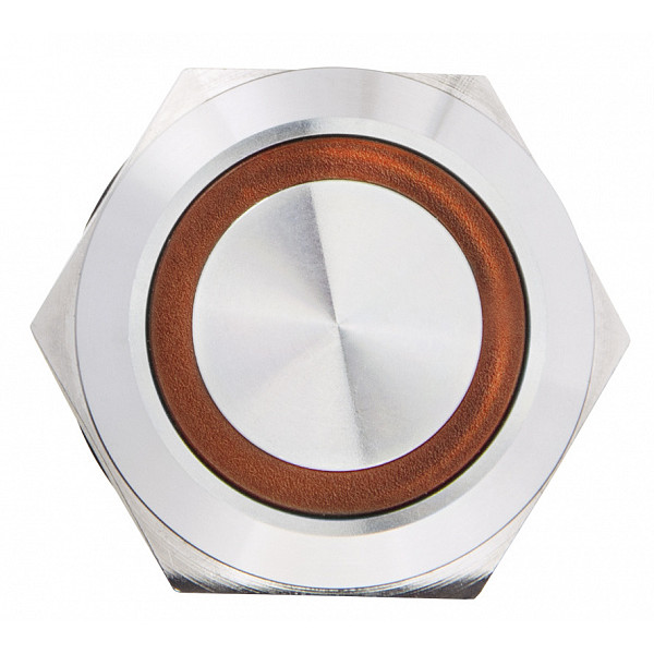 Кнопка Аско-Укрем TYJ 19-271 1NO+1NC 24В з підсвічуванням жовта (A0140010137) - фото №2