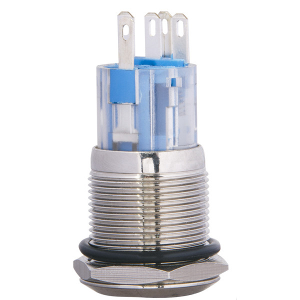 Кнопка Аско-Укрем TYJ 19-271 1NO+1NC 24В з підсвічуванням жовта (A0140010137) - фото №3