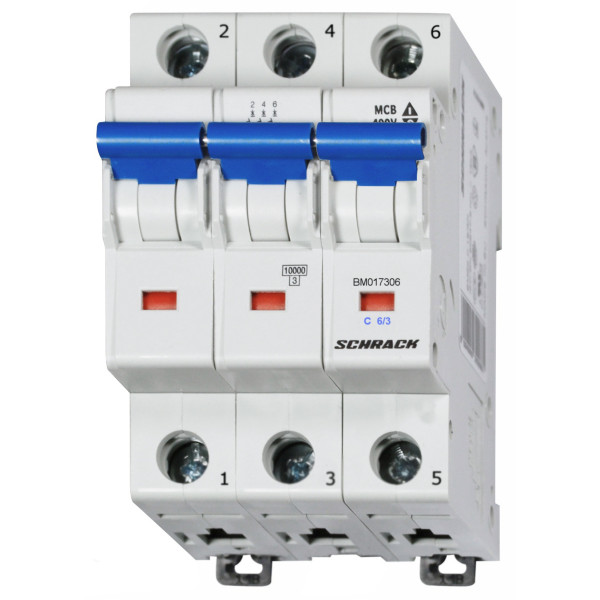 Автоматичний вимикач Schrack BM017304 10кА 4А 3P C
