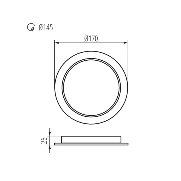 Точечный светильник Kanlux 36513 Tavo LED 1x18W 4000K 1900Lm IP20 - фото №2