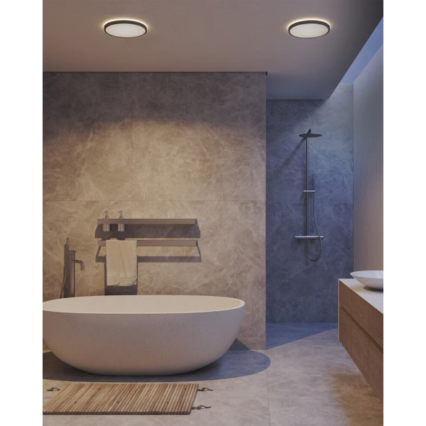 Потолочный светильник Nordlux 2015026103 Oja LED 1x14.5W 3000K-4000K 1600Lm IP54 черный - фото №2