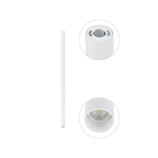 Точечный светильник Nowodvorski 10822 Fourty L GU10 1x10W IP20 белый - фото №4