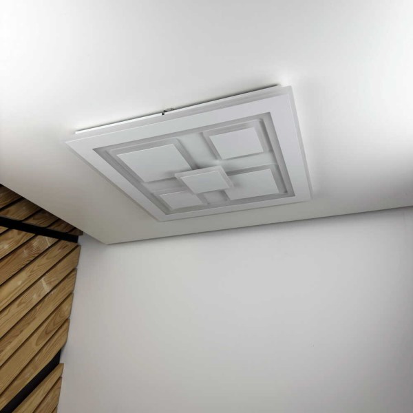 Світильник LED smart OXFORD+пульт 110W 3000-6000K IP20 білий квадрат ( 220425 )