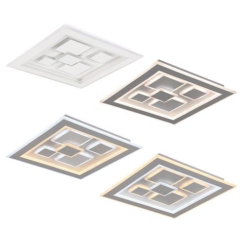 Світильник LED smart OXFORD+пульт 110W 3000-6000K IP20 білий квадрат ( 220425 ) - фото №6