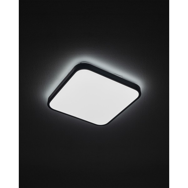 Потолочный светильник Nowodvorski 10984 Agnes Square LED PRO 1x16W 4000K 1300Lm IP44 черный - фото №1