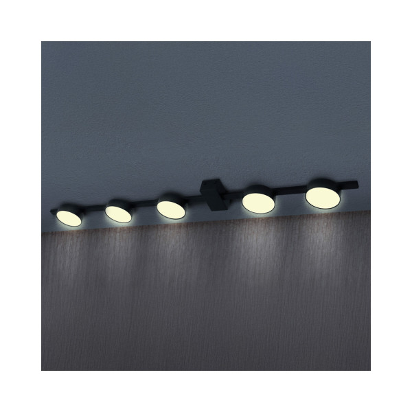 Потолочный светильник, люстра Goldlux 326270 Joy GX53 5x10W IP20 Черный - фото №1