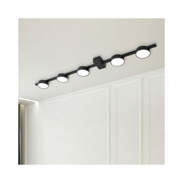 Потолочный светильник, люстра Goldlux 326270 Joy GX53 5x10W IP20 Черный - фото №2