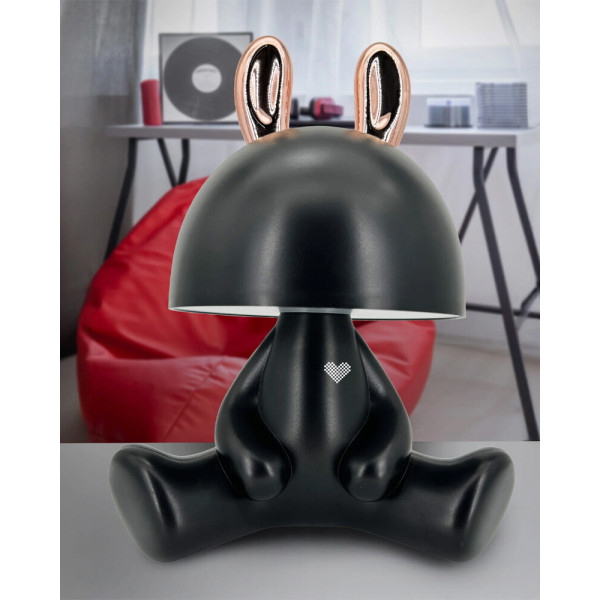 Настольная лампа с акумулятором Goldlux 326218 Fancy Led 1x2.5W 4000K 59Lm IP20 Черная - фото №1