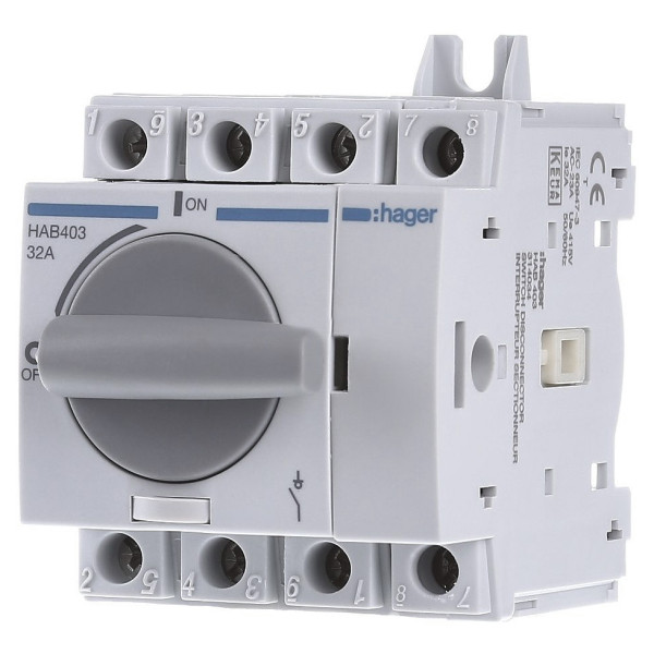 Рубильник Hager HAB403 4P 32А