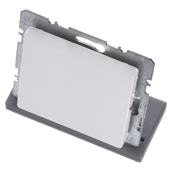 Заглушка з центральною панеллю полярна білизна Berker Q.х - фото №5