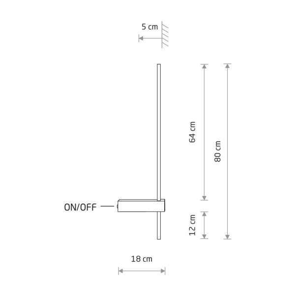 Бра, настінний світильник Nowodvorski 10852 Motive M LED 1x11W 4000K 410Lm IP20 чорний - фото №4