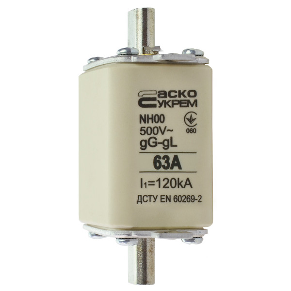 Запобіжник Аско-Укрем NH00 63A gG (A0050010013) - фото №3