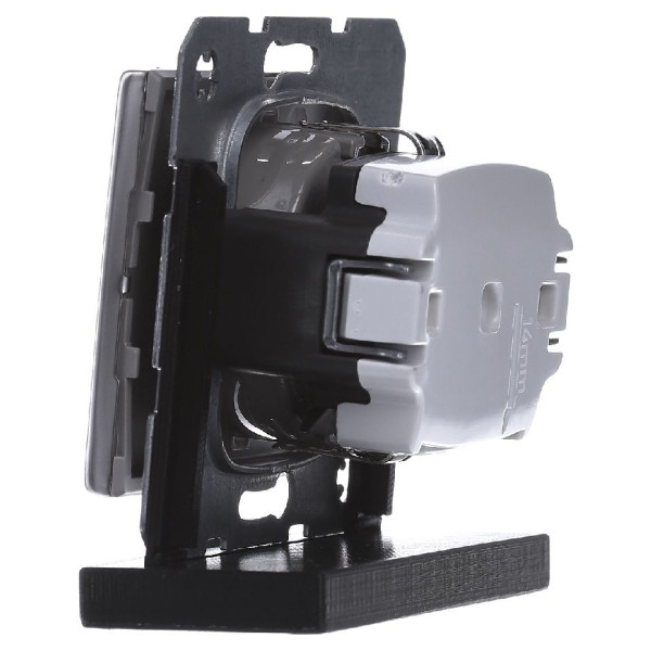 Розетка с з/к нержавеющая сталь Berker K.5 - фото №3