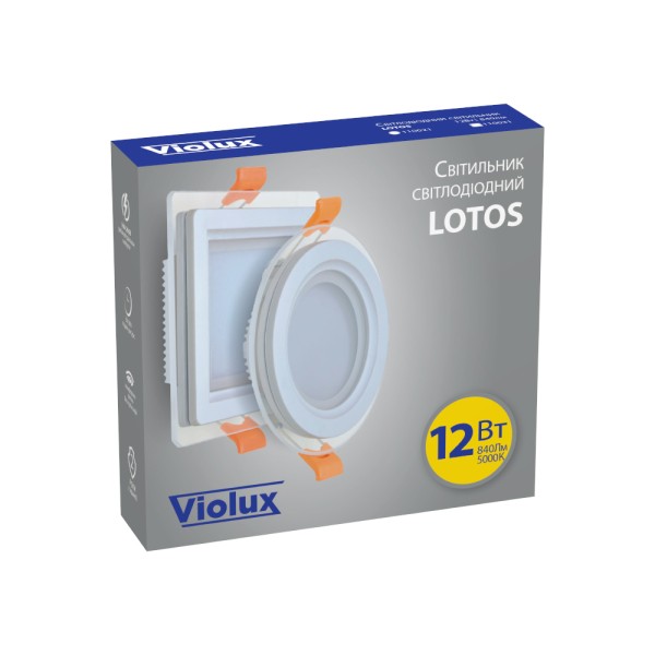 Светильник LED даунлайт Violux LOTOS 12W 5000K круг IP20 ( 110021 ) - фото №3
