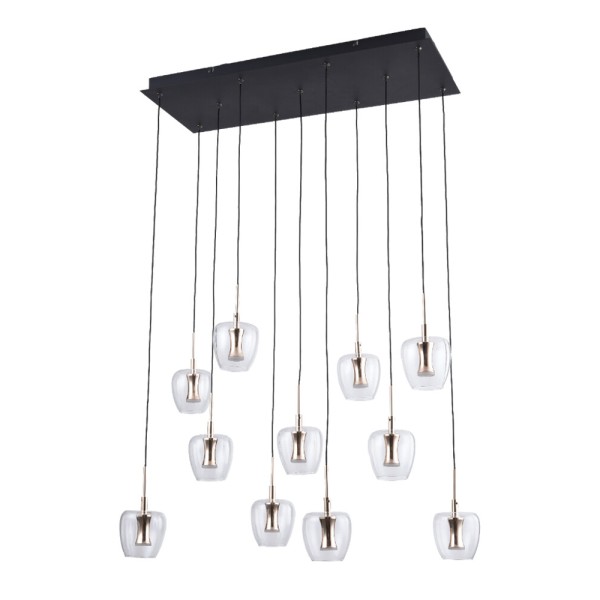 Люстра Zuma Line 5905316668195 Nelson LED 11x33W 3000K 3900Lm IP20 золотая - фото №1