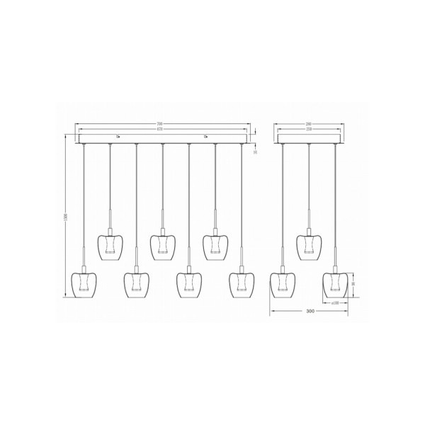 Люстра Zuma Line 5905316668195 Nelson LED 11x33W 3000K 3900Lm IP20 золотая - фото №4