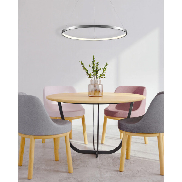 Подвесной светильник, люстра Goldlux 330000 Lea 1 Led 1x20W 4000K 2600Lm IP20 Срібло - фото №2