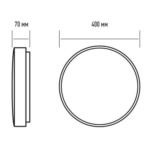 Круглий настінно-стельовий світильник Maxus Ceiling light 50Вт 4100K C (1-MCL-5041-01-C) - фото №2