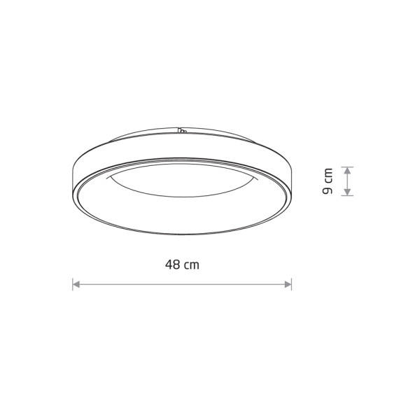 Потолочный светильник Nowodvorski 11201 Nikki Round LED 1x48W 3000K 4200Lm IP20 белый - фото №4