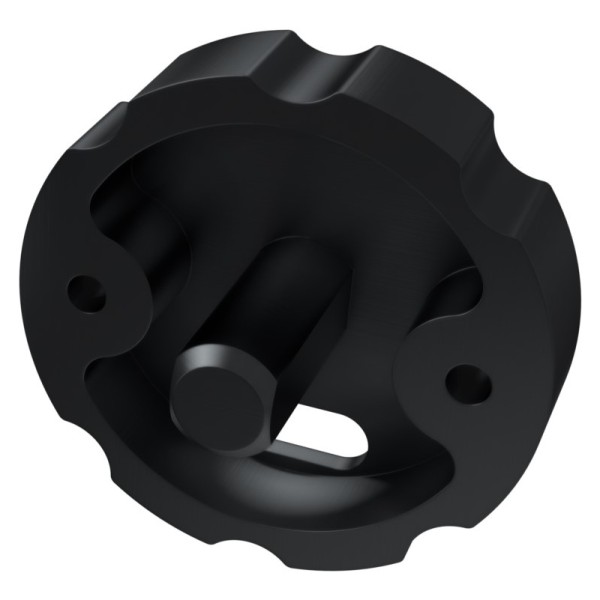 Заглушка Lumines для типа COSMO с отверстием чёрный - фото №1