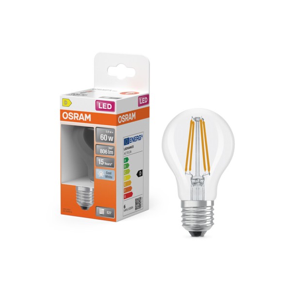 Светодиодная лампочка Osram 4099854467998 LED E27 1x5.9W 4000K 806Lm IP20 - фото №2